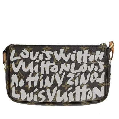 LOUIS VUITTON Pochette Accessories Handbag – Monogram Graffiti Leather