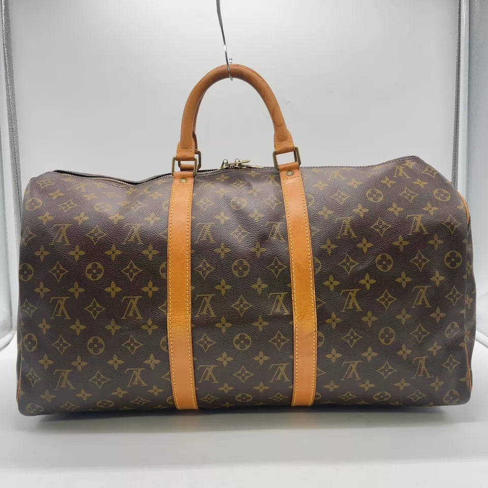 Louis Vuitton Monogram Keepall Boston Bag 50