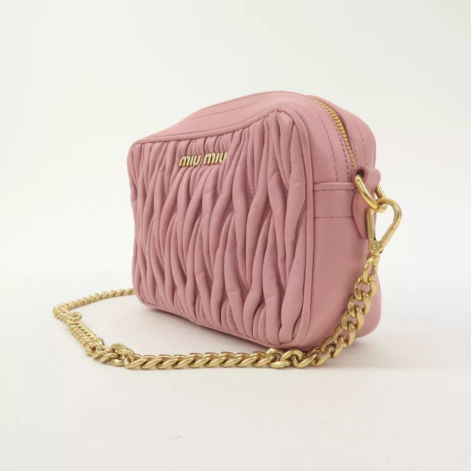 MIU MIU Matelasse Chain Shoulder Bag