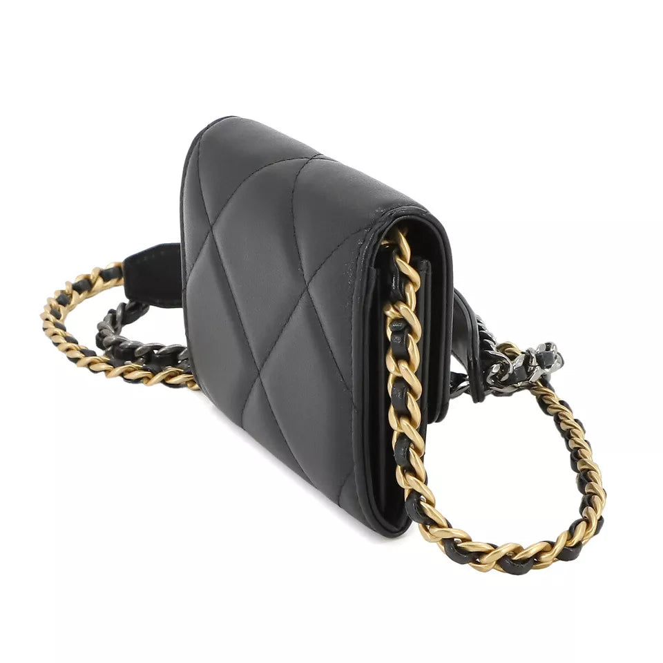 CHANEL 19 Flap Coin Purse Chain Coin Case