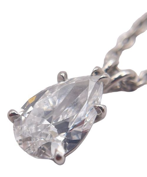 Harry Winston Pear Shape Solitaire Pendant Necklace