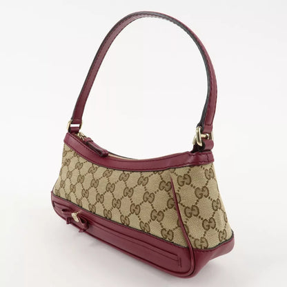 GUCCI Mayfair GG Canvas Leather Shoulder Bag