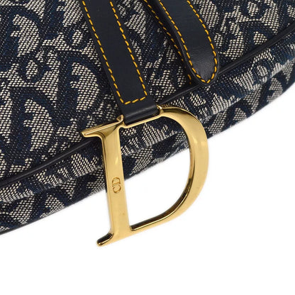 Christian Dior Navy Trotter Saddle Handbag