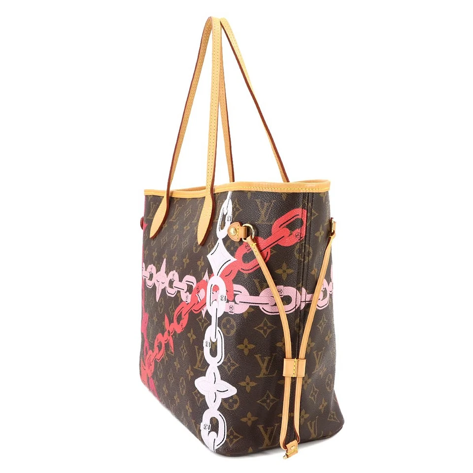 Louis Vuitton Neverfull MM in Monogram Canvas with Fuchsia Interior