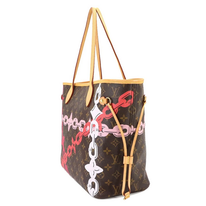 Louis Vuitton Neverfull MM in Monogram Canvas with Fuchsia Interior