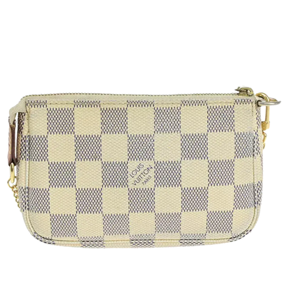 LOUIS VUITTON Mini Pochette Accessories Handbag – Damier Azur