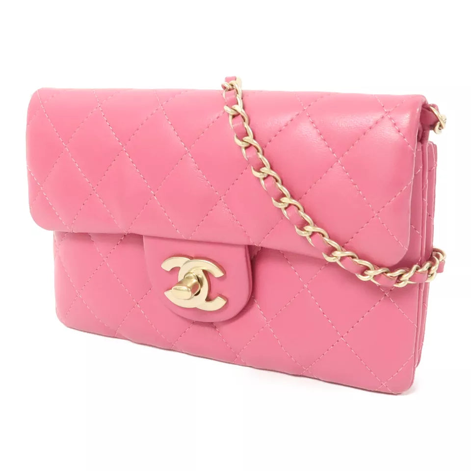 CHANEL Quilted CC GHW Chain Shoulder Bag