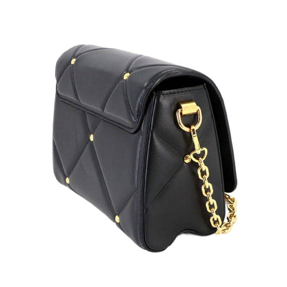 LOUIS VUITTON Twist MM 2way Chain Shoulder Bag Leather Black