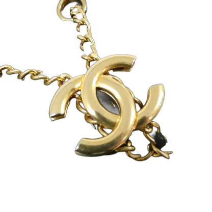 Authentic CHANEL Shoulder Bag in Black with Gold Hardware