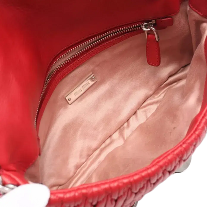 Miu Miu NAPPA CRYSTAL Matelasse Shoulder Bag