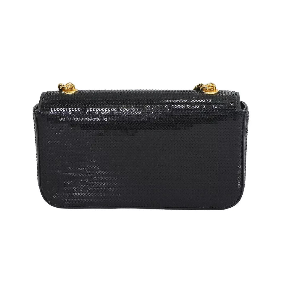 CELINE Triomphe Sequins Chain Shoulder Bag