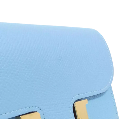 HERMES Constance Slim Wallet – Celeste Palladium