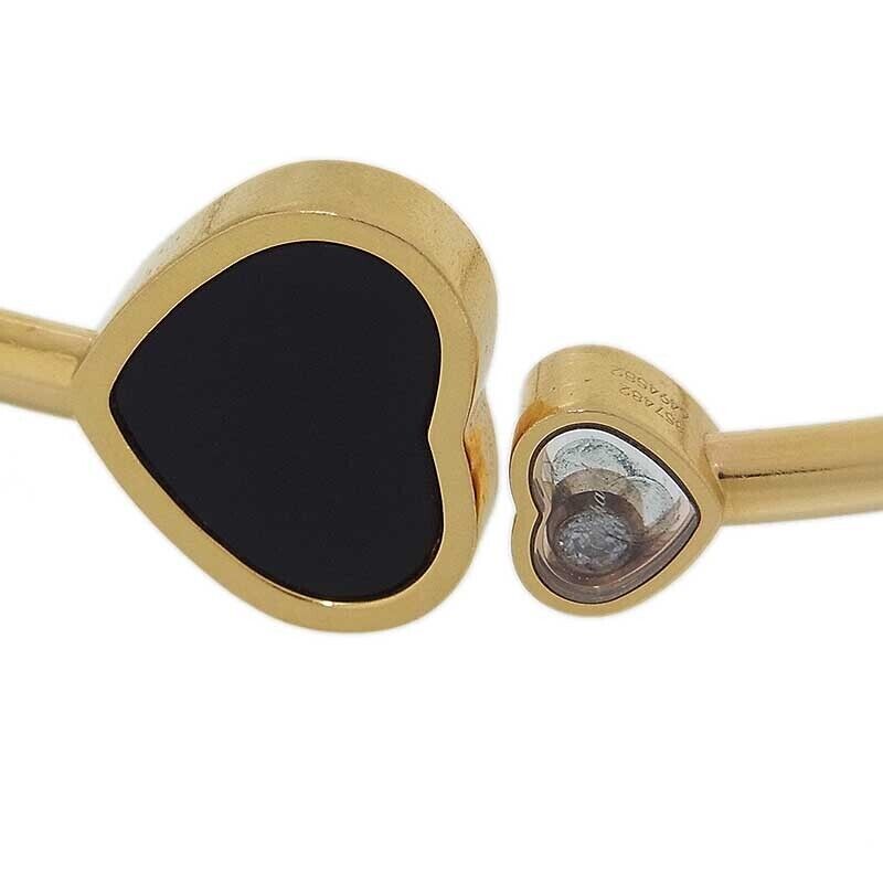 Chopard Happy Heart Bangle Onyx/Diamond K18YG