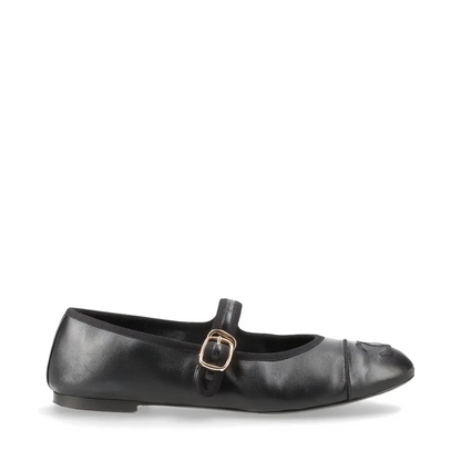 Chanel Coco Mark Matelasse 24S Leather Pumps 38 Ladies' Black Strap Mary