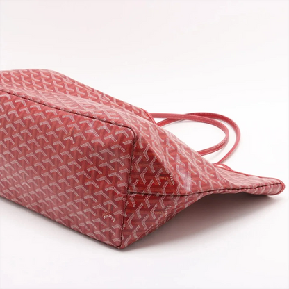 Goyard Saint Louis GM PVC x Leather Tote Bag Red
