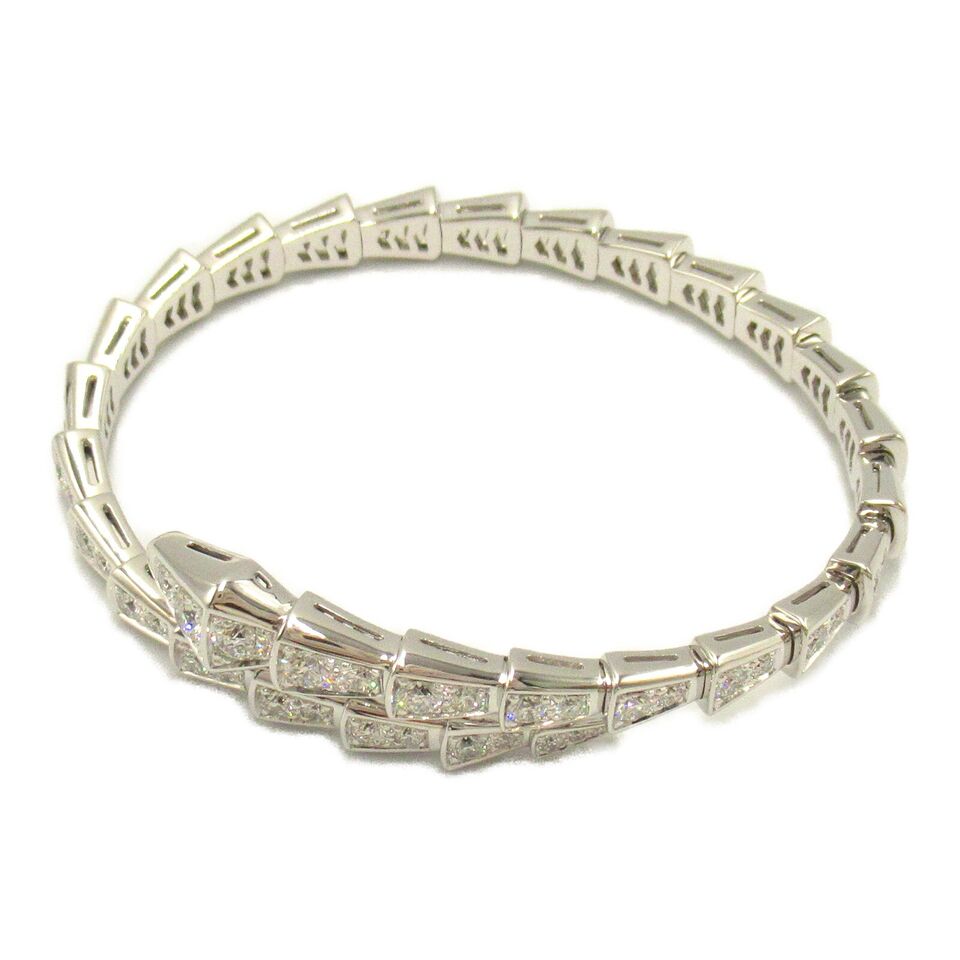 BVLGARI Serpenti Viper Bracelet 351844 in 18K White Gold with Diamonds