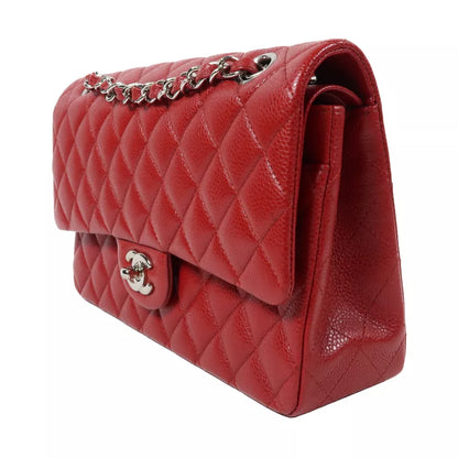 CHANEL Quilted CC SHW Classic Flap 25 Chain Shoulder Bag