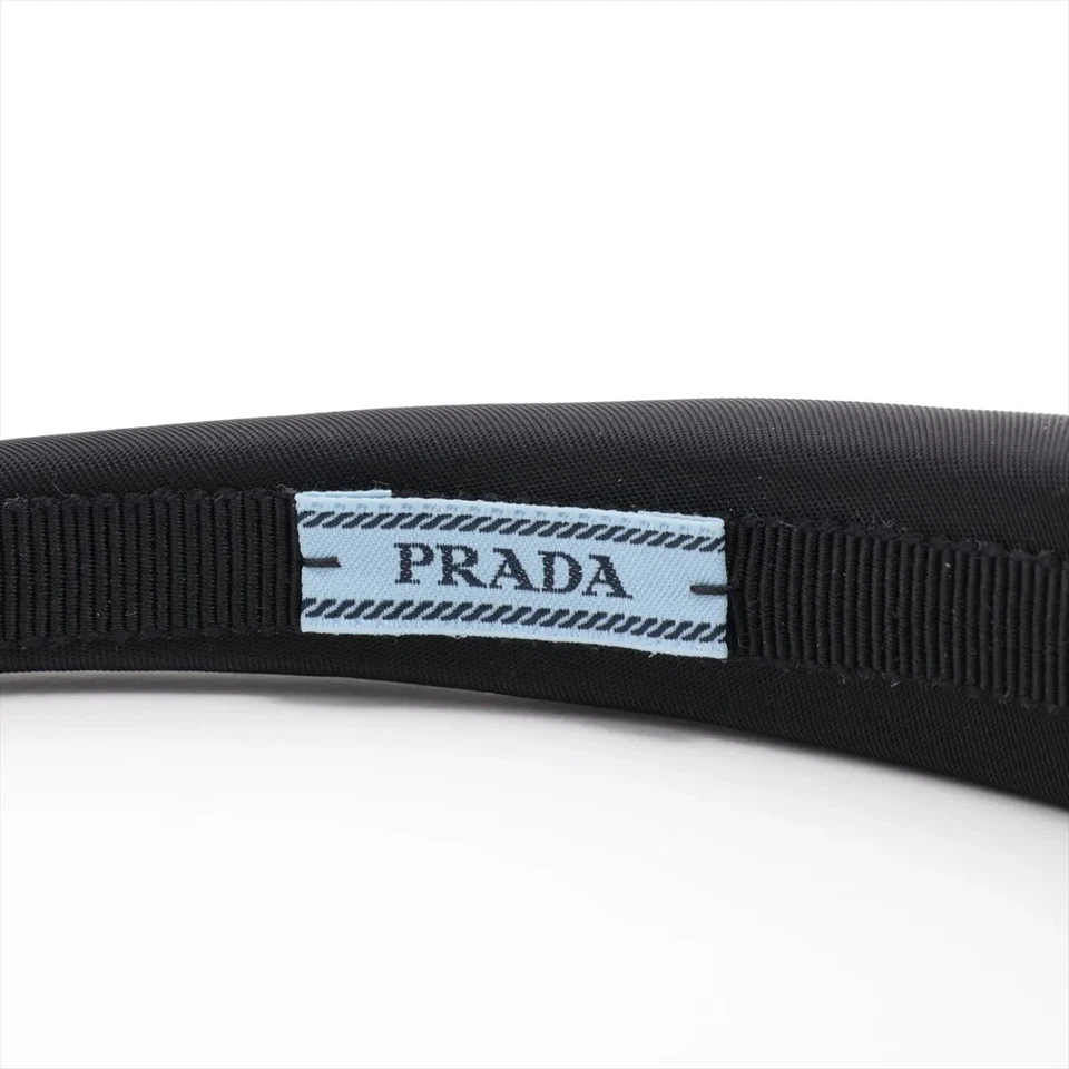 Prada Headband Fabric Black