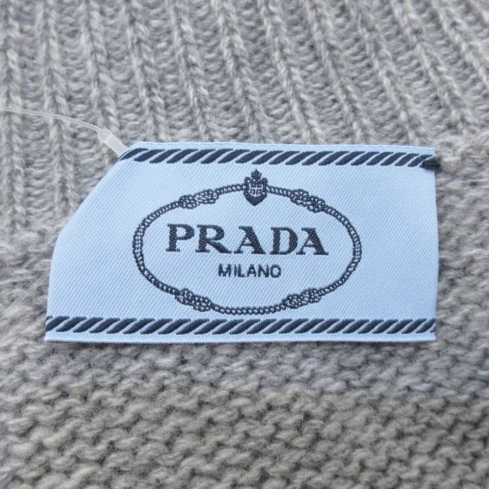 Authentic PRADA Gray Wool and Cashmere Women's Sweater