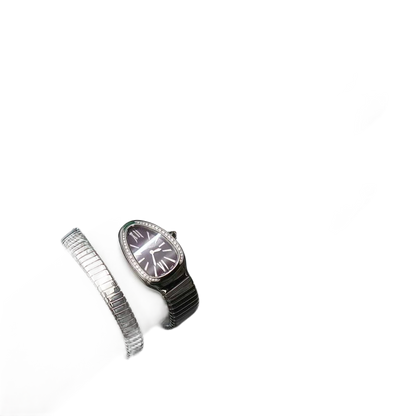 BVLGARI Serpenti SP35S Quartz Purple Dial Ladies Watch