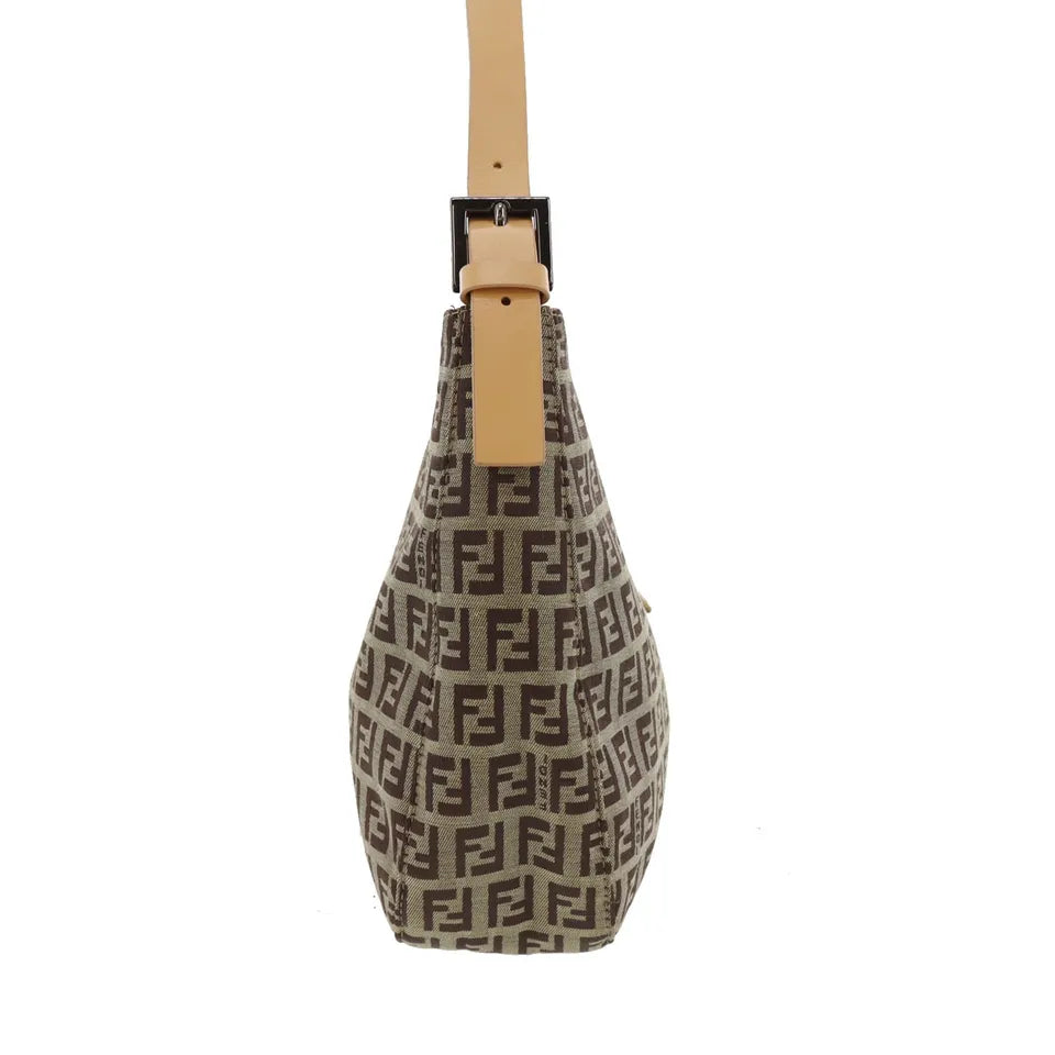 FENDI Zucca Mamma Bucket Handbag