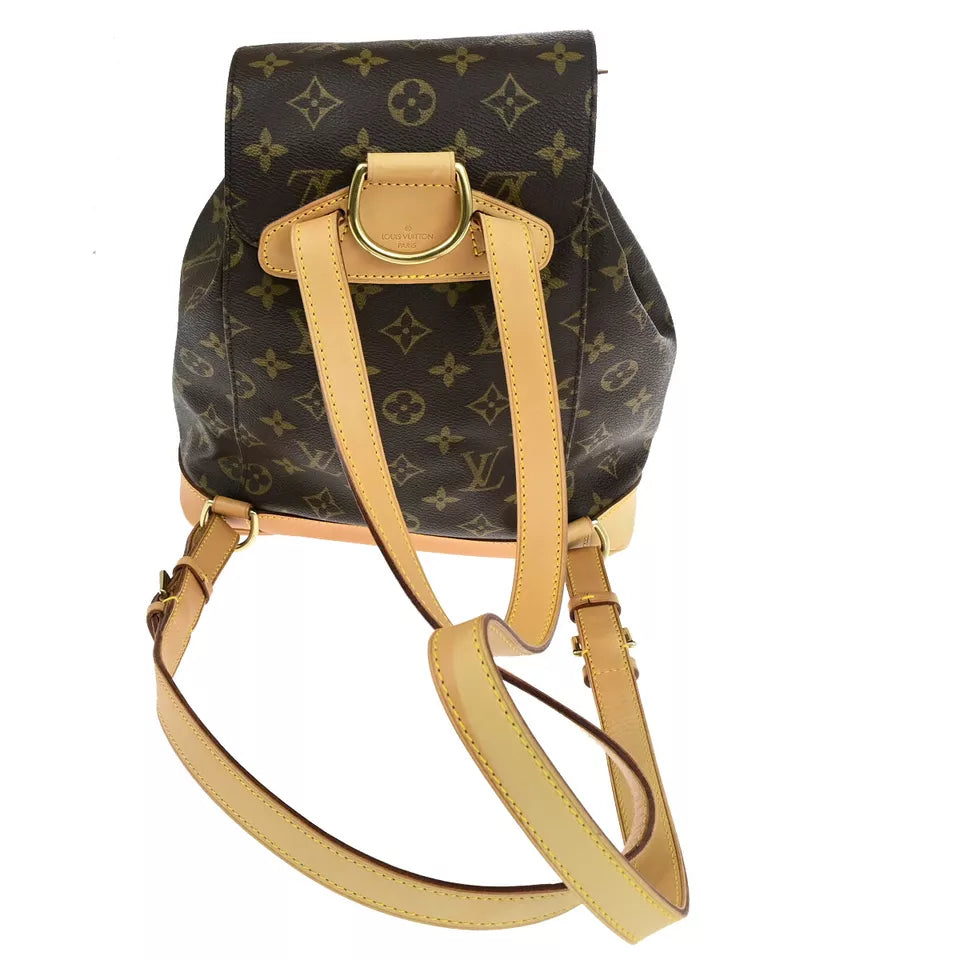 LOUIS VUITTON Montsouris MM Backpack Bag – Brown Monogram Leather