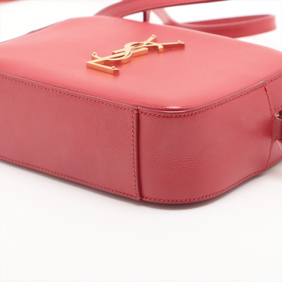 Saint Laurent Paris Leather Shoulder Bag Red