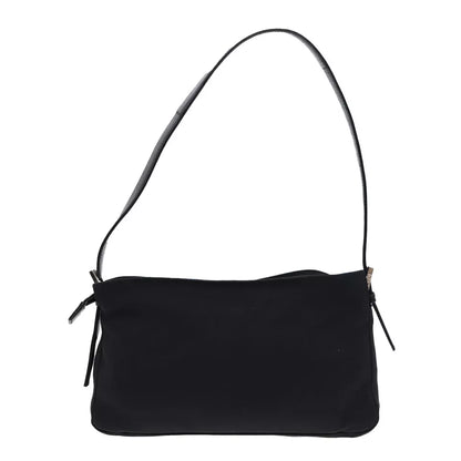 FENDI Mamma Baguette Shoulder Bag – Black Nylon