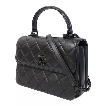 Chanel Quilted CC 2 Way Chain Shoulder Bag