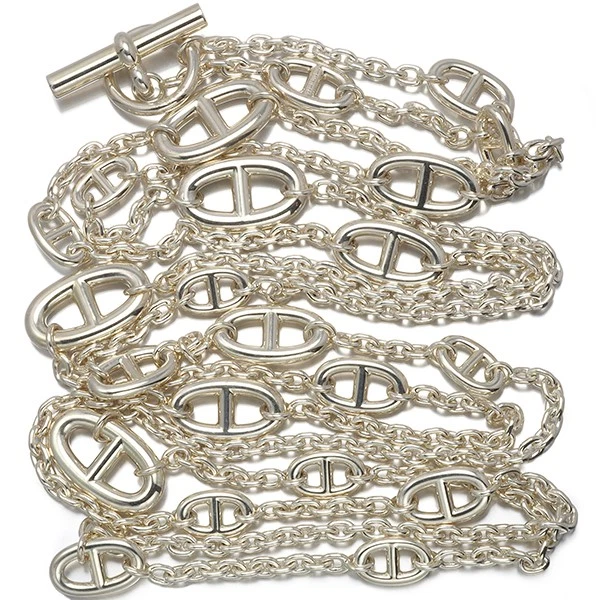 Hermès Chaine d'Ancre Farandole Necklace in 925 Sterling Silver