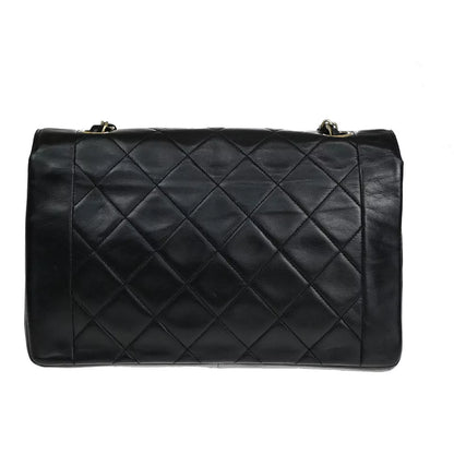 CHANEL CC Diana Matelasse 25 Chain Shoulder Bag – Black Leather