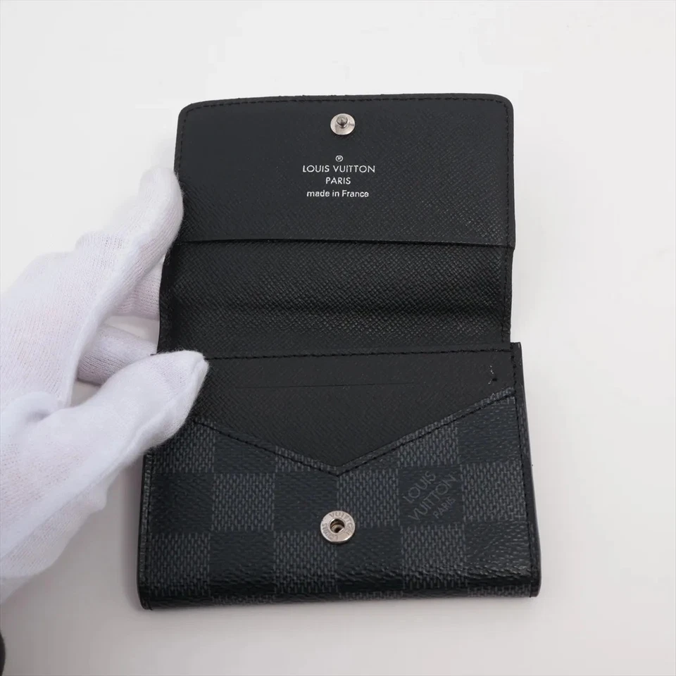 Louis Vuitton Damier Graphite Anne Verlop Carte de Visit Card Case