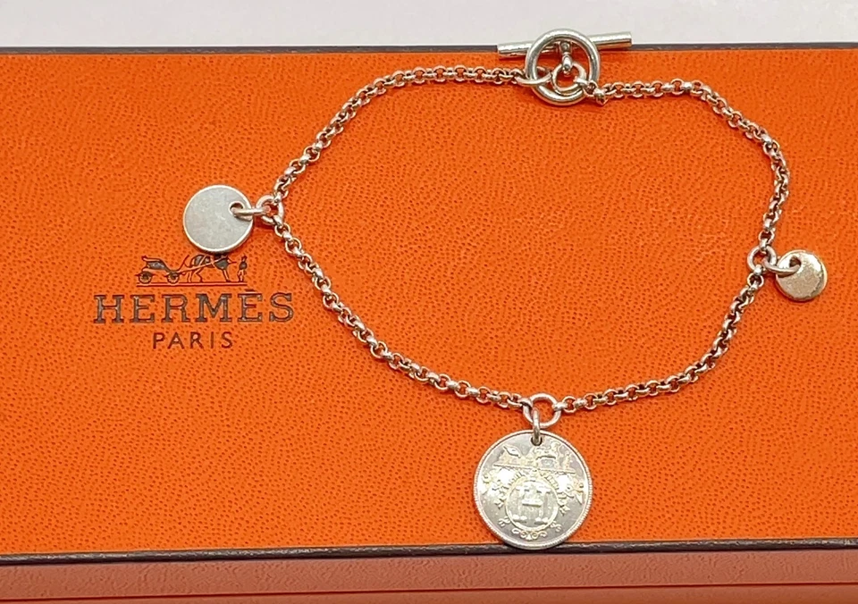 Hermès Ex Libris Breath PM Bracelet in Sterling Silver (SV925)