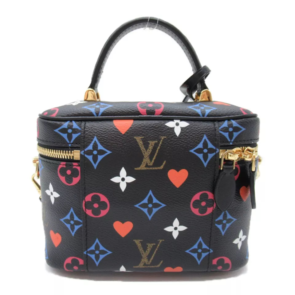 LOUIS VUITTON Vanity PM Shoulder Bag Game On Monogram Black