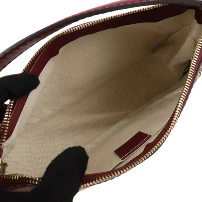 GUCCI Mayfair GG Canvas Leather Shoulder Bag