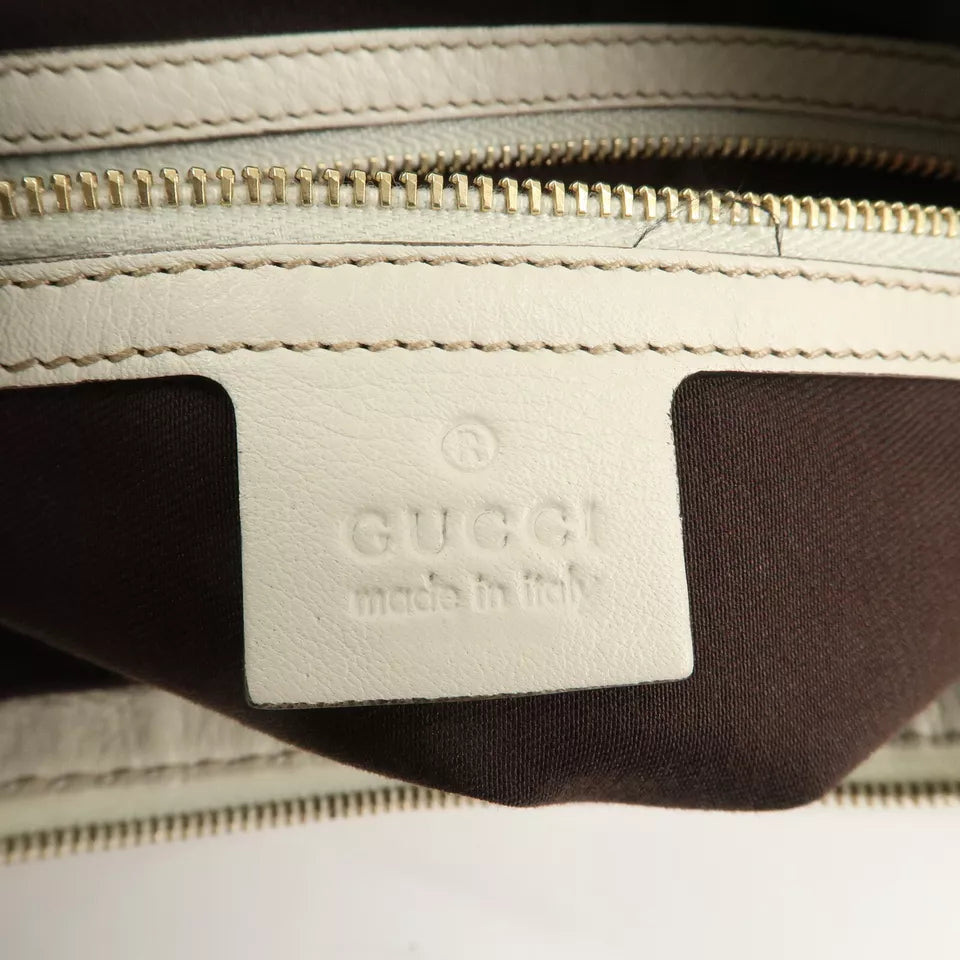 GUCCI GG Canvas Leather One Shoulder Bag