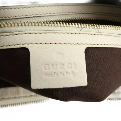 GUCCI GG Canvas Leather One Shoulder Bag