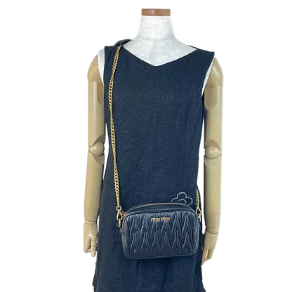 MIU MIU Matelasse Chain Shoulder Bag