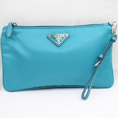 PRADA Logo Clutch Pouch Bag