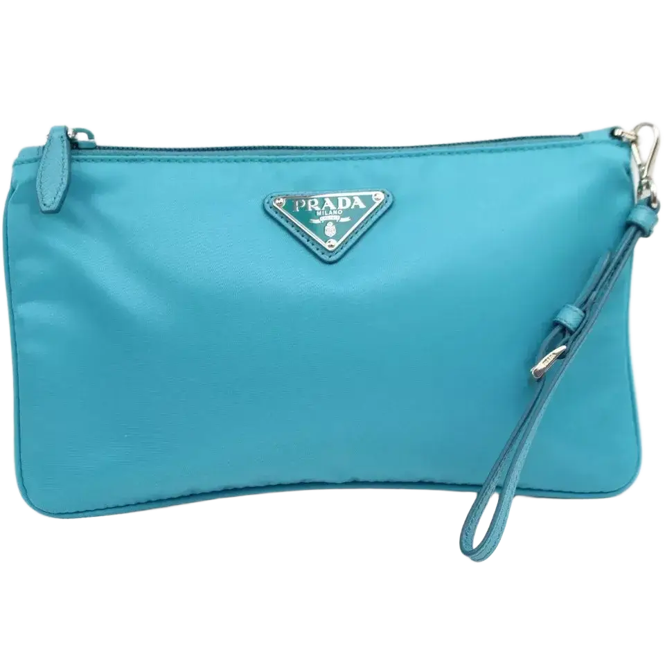 PRADA Logo Clutch Pouch Bag