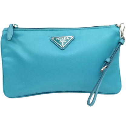 PRADA Logo Clutch Pouch Bag