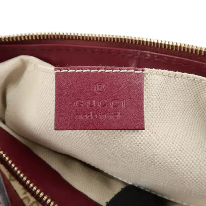 GUCCI Mayfair GG Canvas Leather Shoulder Bag