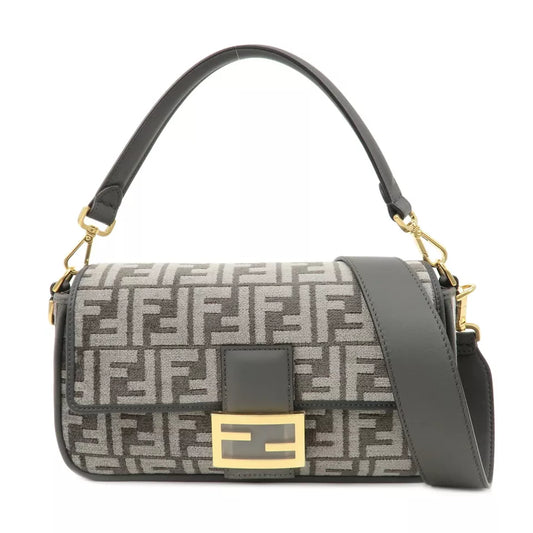 FENDI Zucca Chenille Mamma Bucket Shoulder Bag