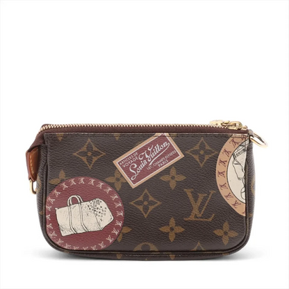 Louis Vuitton Monogram Mini Pochette Accessory Brown