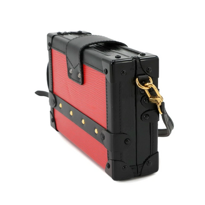 LOUIS VUITTON Epi Petite Malle Shoulder Bag Leather Copuelicot Noir