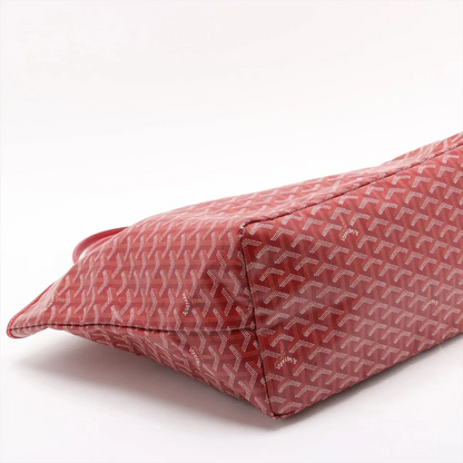 Goyard Saint Louis GM PVC x Leather Tote Bag Red