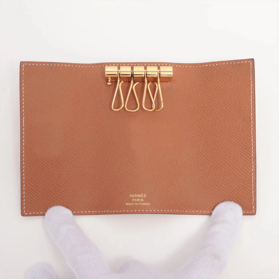 Hermès Bearn Key Case Veau Epsom Key Case Gold Gold Metal Fittings U Stamp 2022