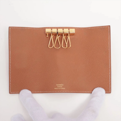 Hermès Bearn Key Case Veau Epsom Key Case Gold Gold Metal Fittings U Stamp 2022