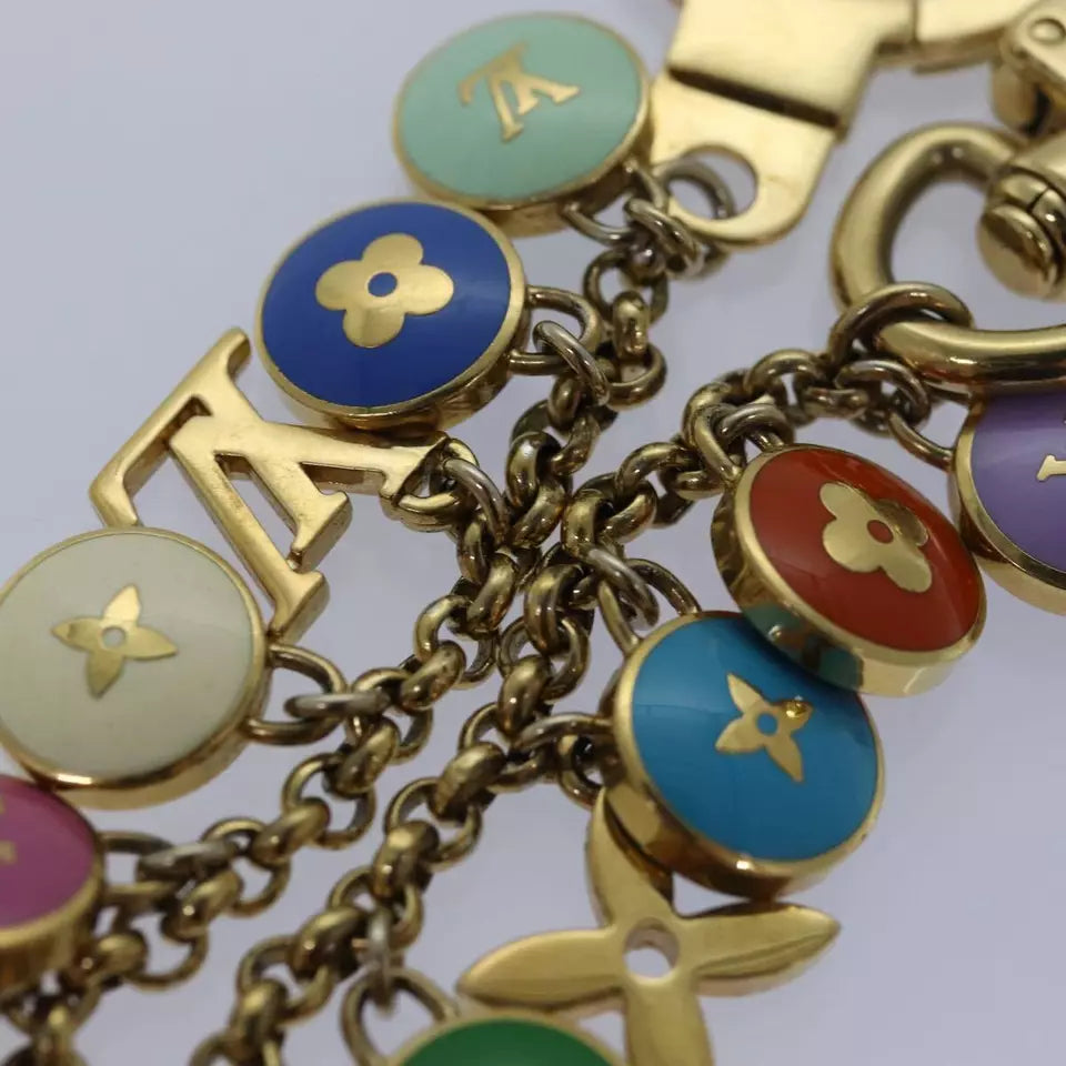 LOUIS VUITTON Monogram Porte Cles Chainne Pastilles Charm