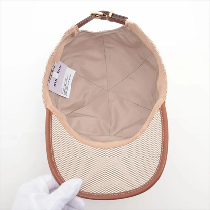 Miu Miu Cap M Cotton Beige